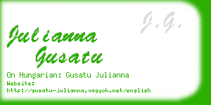 julianna gusatu business card